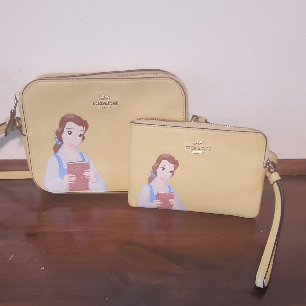 Coach Yellow Crossbody Bag Set